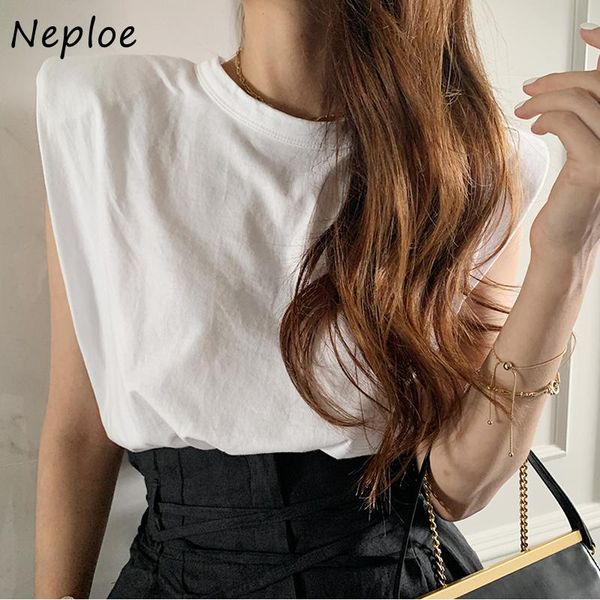 women's t-shirt neploe solid sleeveless o neck tee women casual loose summer 2021 t-shirts female shoulder pads design fashion woman t, White
women's t-shirt neploe solid sleeveless o neck tee women casual loose summer 2021 t-shirts female shoulder pads design fashion woman t, White