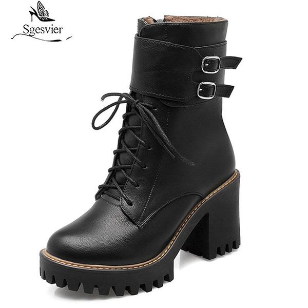 boots sgesvier fashion women 2021 autumn winter buckle ladies shoes high heels round toe platform lace up ankle for, Black
boots sgesvier fashion women 2021 autumn winter buckle ladies shoes high heels round toe platform lace up ankle for, Black