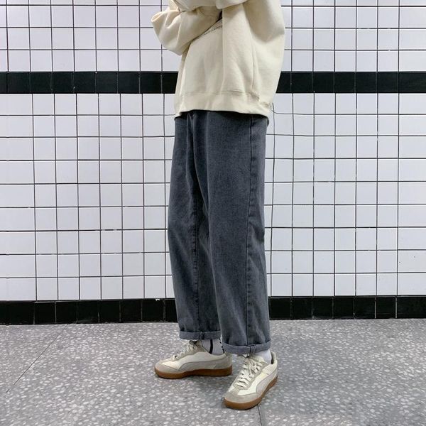 men's jeans shzq neploha korean solid color men's straight denim pants harajuku man streetwear loose casual trousers clothing, Blue
men's jeans shzq neploha korean solid color men's straight denim pants harajuku man streetwear loose casual trousers clothing, Blue