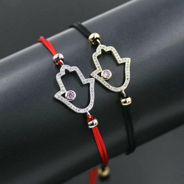 charm bracelets fatima hamsa hand micro crystal zircon braid rope red thread string couples lucky lovers' bracelet for women pulseira, Golden;silver
charm bracelets fatima hamsa hand micro crystal zircon braid rope red thread string couples lucky lovers' bracelet for women pulseira, Golden;silver