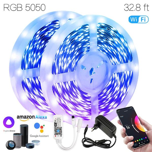 strips 32.8ft (10m) wifi smart luminaria iuces rgb 12v ruban led waterproof lamp for habitacion adolescente google assistant alexa
strips 32.8ft (10m) wifi smart luminaria iuces rgb 12v ruban led waterproof lamp for habitacion adolescente google assistant alexa
