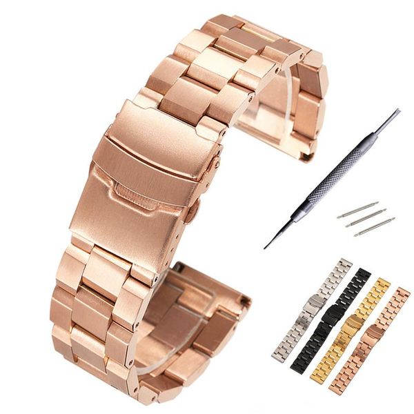 watch bands stainless steel watchband 18mm 20mm 22mm 24mm polished matte deployment buckle replacement bracelet band strap, Black;brown
watch bands stainless steel watchband 18mm 20mm 22mm 24mm polished matte deployment buckle replacement bracelet band strap, Black;brown