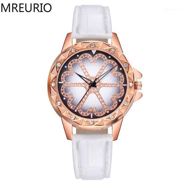women watch elegant lucky rotatable lacework diamonds studded dial leather band quartz wrist watches for woman fine gift wristwatches, Slivery;brown
women watch elegant lucky rotatable lacework diamonds studded dial leather band quartz wrist watches for woman fine gift wristwatches, Slivery;brown