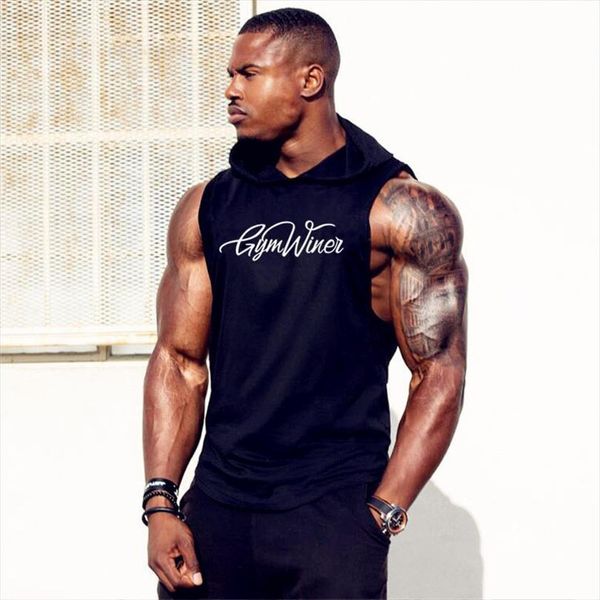 sweatshirt sleeveless shirt with hoody brand clothing fitness men bodybuilding stringer tank hoodies singlets, White;black
sweatshirt sleeveless shirt with hoody brand clothing fitness men bodybuilding stringer tank hoodies singlets, White;black