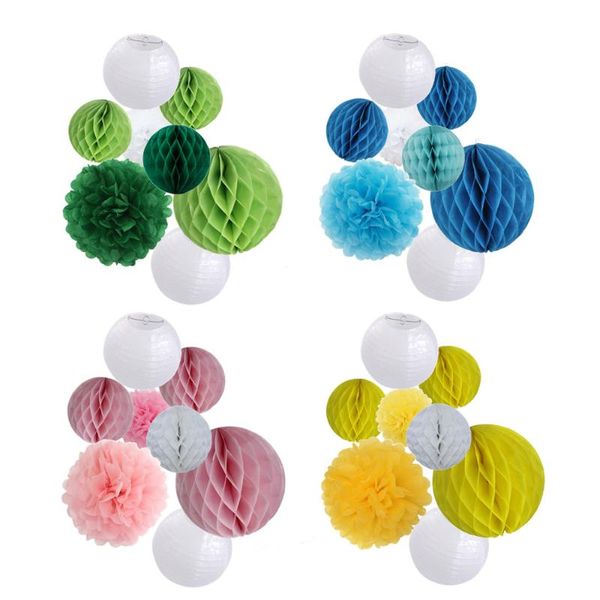 party decoration 8pcs/set mixed size blue pink green honeycomb white paper lanterns for wedding ceremony birthday favor crafts
party decoration 8pcs/set mixed size blue pink green honeycomb white paper lanterns for wedding ceremony birthday favor crafts
