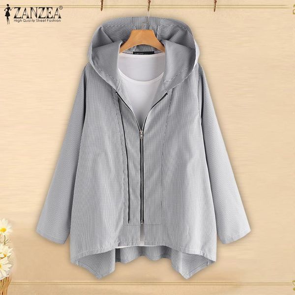 women's hoodies & sweatshirts zanzea 2021 women long sleeve plaid check thicken outwear spring autumn hoody plus size vintage sweatshir, Black
women's hoodies & sweatshirts zanzea 2021 women long sleeve plaid check thicken outwear spring autumn hoody plus size vintage sweatshir, Black