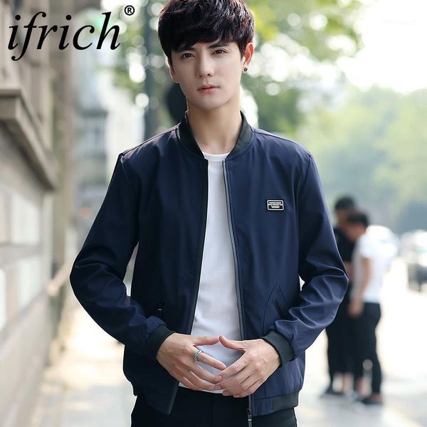 men's jackets ifrich arrival spring solid fashion coats male casual slim stand collar bomber jacket men outerdoor overcoat, Black;brown
men's jackets ifrich arrival spring solid fashion coats male casual slim stand collar bomber jacket men outerdoor overcoat, Black;brown