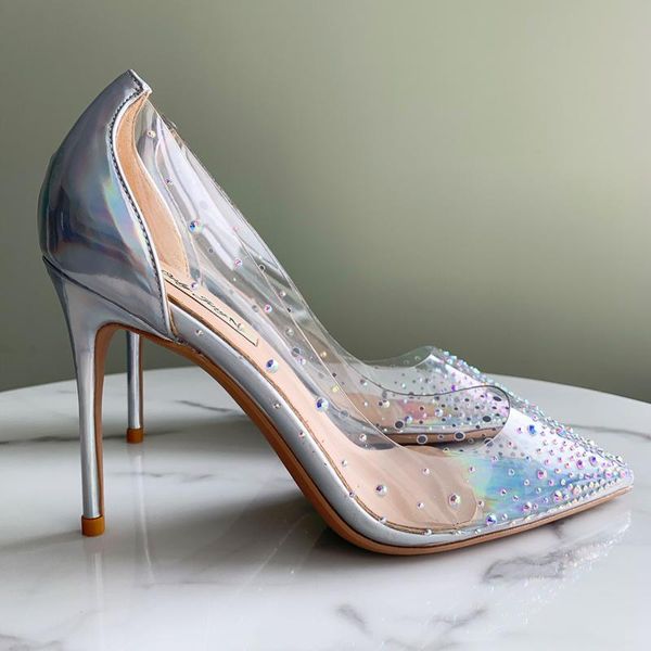 dress shoes 2021 fashion women lady silver laser patent leather pvc rhinestone crystal poined toes high heels wedding, Black
dress shoes 2021 fashion women lady silver laser patent leather pvc rhinestone crystal poined toes high heels wedding, Black