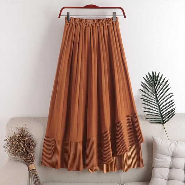 skirts f184 elastic waist pleated patchwork hem skirt 2021 autumn winter solid color loose women, Black
skirts f184 elastic waist pleated patchwork hem skirt 2021 autumn winter solid color loose women, Black