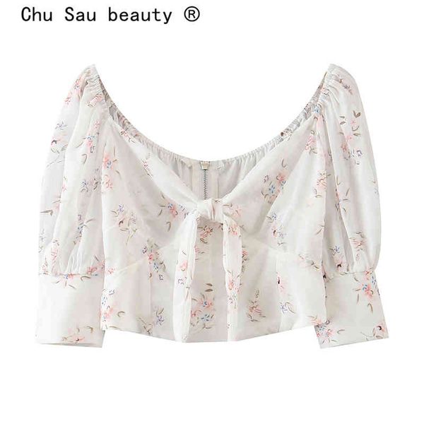 summer casual chic floral print ladies crop holiday chiffon short sleeve women deep v-neck blouses 210514, White
summer casual chic floral print ladies crop holiday chiffon short sleeve women deep v-neck blouses 210514, White
