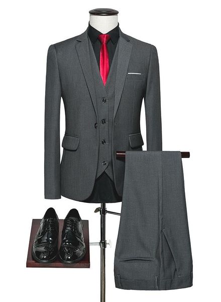 men's suits & blazers gray business luxury suit set (jacket+vest+pants) three-piece dress wedding groom high quality, White;black
men's suits & blazers gray business luxury suit set (jacket+vest+pants) three-piece dress wedding groom high quality, White;black