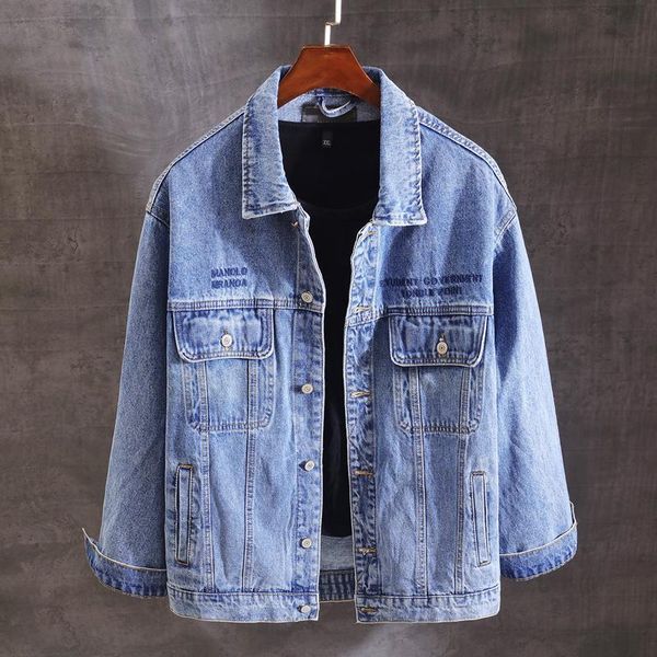men's jackets streetwear fashion men jeans retro blue loose fit casual denim overalls embroidery designer big pocket cargo coats, Black;brown
men's jackets streetwear fashion men jeans retro blue loose fit casual denim overalls embroidery designer big pocket cargo coats, Black;brown