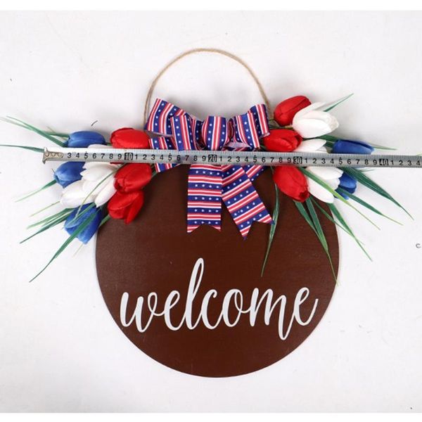decorative flowers & wreaths welcome sign patriotic wreath front door removable wall stickers independence day art mural wallpaper home deco
decorative flowers & wreaths welcome sign patriotic wreath front door removable wall stickers independence day art mural wallpaper home deco