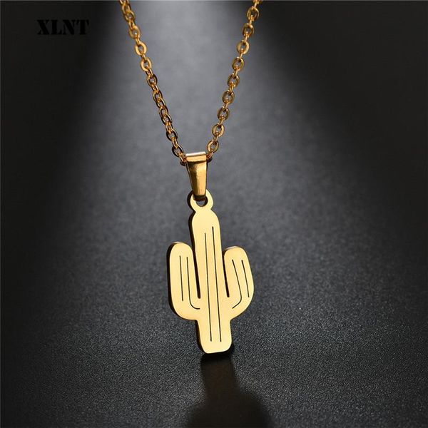 pendant necklaces xlnt stainless steel necklace for women lover's gold and silver color cactus engagement jewelry
pendant necklaces xlnt stainless steel necklace for women lover's gold and silver color cactus engagement jewelry
