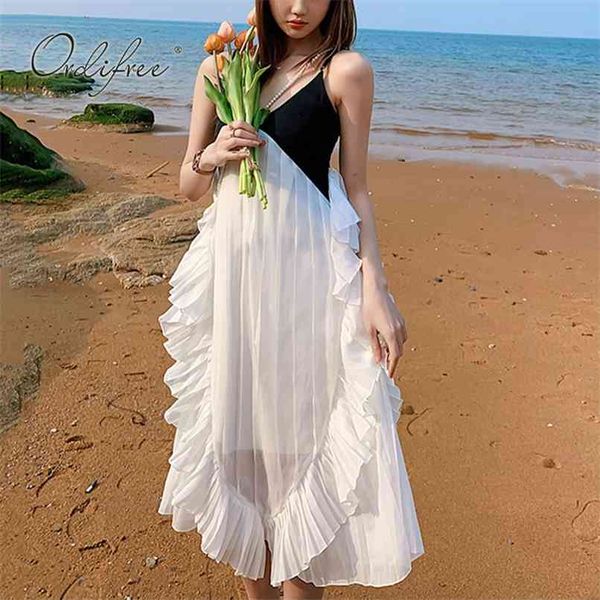 summer women pleated dress spaghetti strap backless ruffle off shoulder vacation long beach 210513, Black;gray
summer women pleated dress spaghetti strap backless ruffle off shoulder vacation long beach 210513, Black;gray