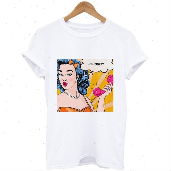 summer comfortable loose casual fashion women modern girl print round neck shirts student harajuku, White
summer comfortable loose casual fashion women modern girl print round neck shirts student harajuku, White