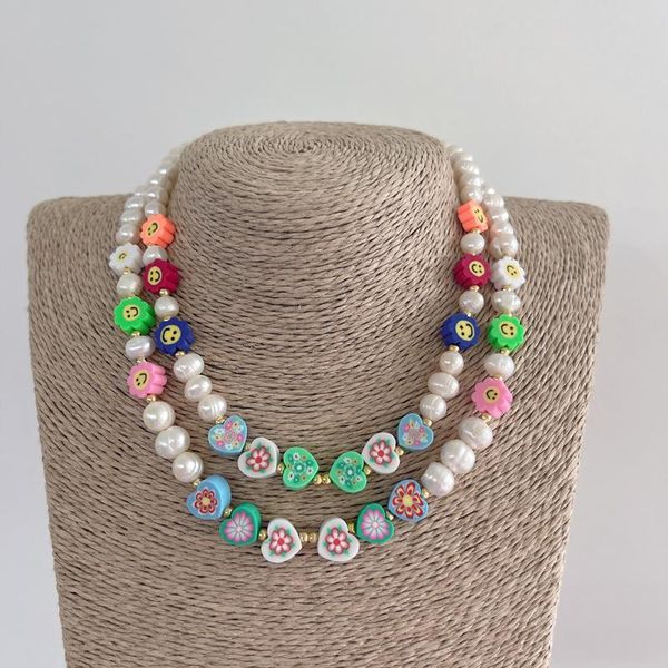 chains wholesale dainty rainbow gold plated brass,pearls, soft polymer clay beads necklace jewelry, Silver
chains wholesale dainty rainbow gold plated brass,pearls, soft polymer clay beads necklace jewelry, Silver