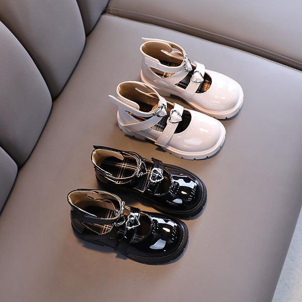 flat shoes autumn girls' casual roman leather princess soft-soled children, Black;grey
flat shoes autumn girls' casual roman leather princess soft-soled children, Black;grey