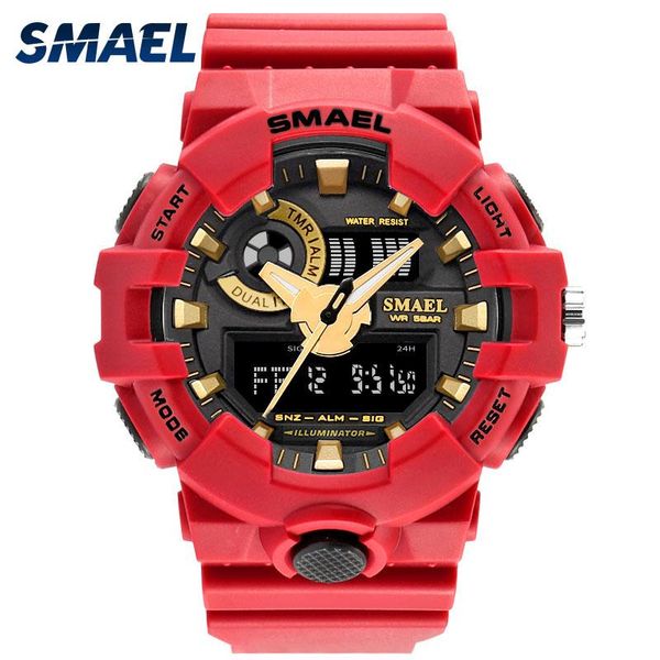 wristwatches 2021 smael watch men for sports quartz digital led alarm gold s clocks1642 sport watches man water resistant, Slivery;brown 
wristwatches 2021 smael watch men for sports quartz digital led alarm gold s clocks1642 sport watches man water resistant, Slivery;brown