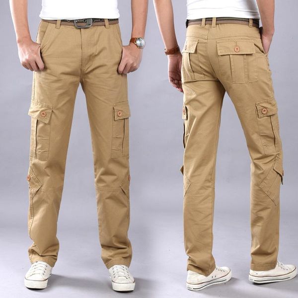men's pants cotton cargo casual wear-resistant straight-leg military style trousers 2021, Black
men's pants cotton cargo casual wear-resistant straight-leg military style trousers 2021, Black
