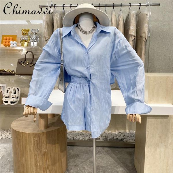 women's tracksuits casual shorts sets back hollow out slim loose blouses and shirts female elastic waist wide leg two pieces set women, Gray
women's tracksuits casual shorts sets back hollow out slim loose blouses and shirts female elastic waist wide leg two pieces set women, Gray