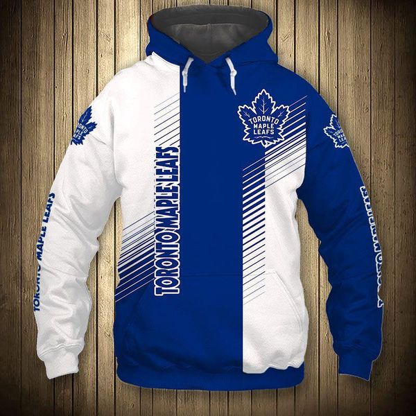 men's hoodies & sweatshirts fashion striped stitching blue leaf print sweatshirt toronto casual maple leafs hoodie, Black
men's hoodies & sweatshirts fashion striped stitching blue leaf print sweatshirt toronto casual maple leafs hoodie, Black