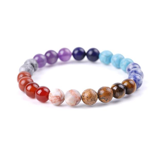 beaded, strands 7 chakra women bracelets rainbow colorful stone beads healing natural agates amethysts crystal bracelet balance meditation r, Black
beaded, strands 7 chakra women bracelets rainbow colorful stone beads healing natural agates amethysts crystal bracelet balance meditation r, Black