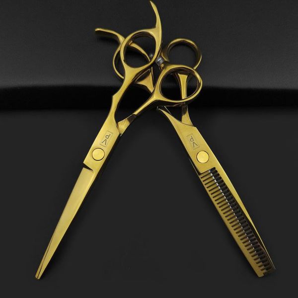 hair scissors 6'' 440c professional haircut hairdressing japane steel hairdresser's thinning salon barbershop golden set
hair scissors 6'' 440c professional haircut hairdressing japane steel hairdresser's thinning salon barbershop golden set