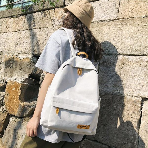 backpack fashionable canvas female korean version of the simple and wild high school college student campus bag travel
backpack fashionable canvas female korean version of the simple and wild high school college student campus bag travel
