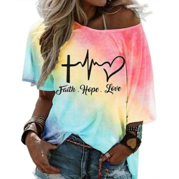 women's t-shirt summer oversized short sleeve loose female women oblique shoulder printing t-shirts streetwear robe femme, White
women's t-shirt summer oversized short sleeve loose female women oblique shoulder printing t-shirts streetwear robe femme, White