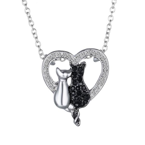 pendant necklaces vintage cat necklace girl jewelry gift for mother gifts drop, Silver
pendant necklaces vintage cat necklace girl jewelry gift for mother gifts drop, Silver