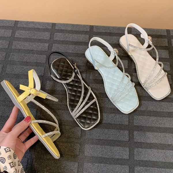 women flat sandals crystal summer ladies sandal casual woman white comfortable shoes size29-46, Black
women flat sandals crystal summer ladies sandal casual woman white comfortable shoes size29-46, Black
