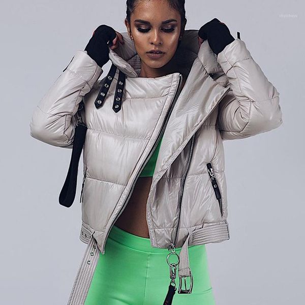 women's down & parkas berry fashion moto biker thick patchwork women elegant zipper coats half high collar cotton jackets ladies, Black
women's down & parkas berry fashion moto biker thick patchwork women elegant zipper coats half high collar cotton jackets ladies, Black