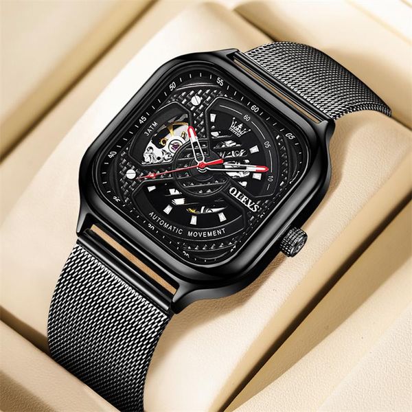 wristwatches square watch men automatic mechanical watches leather waterproof mens montre homme, Slivery;brown
wristwatches square watch men automatic mechanical watches leather waterproof mens montre homme, Slivery;brown