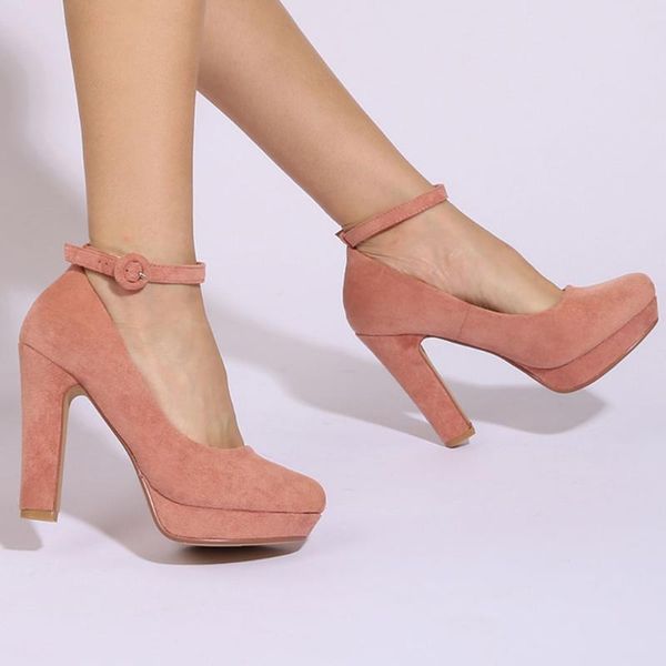 dress shoes brand design female pumps flock buckle strap super high heel with platform elegant office lady offices dressing ladies, Black
dress shoes brand design female pumps flock buckle strap super high heel with platform elegant office lady offices dressing ladies, Black