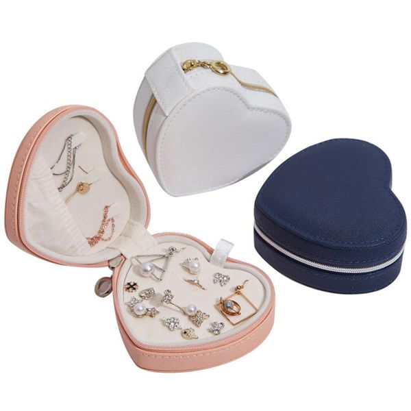 storage bags jewelry box heart-shaped case household rack for ring necklace earrings white/pink/dark blue
storage bags jewelry box heart-shaped case household rack for ring necklace earrings white/pink/dark blue