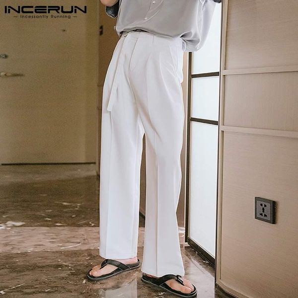 men's pants incerun korean style men pantalones solid comfortable loose all-match simple male casual drape straight trousers s-5xl, Black
men's pants incerun korean style men pantalones solid comfortable loose all-match simple male casual drape straight trousers s-5xl, Black