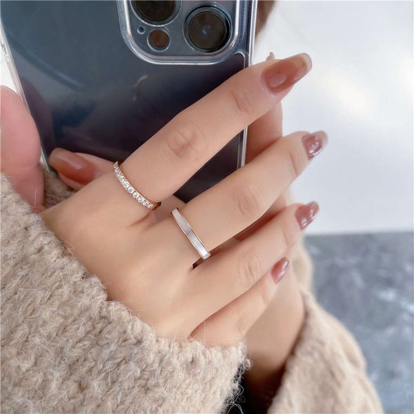korean new fashion diamond inlaid titanium steel plated 18k rose gold shell female tail ring jewelry, Black
korean new fashion diamond inlaid titanium steel plated 18k rose gold shell female tail ring jewelry, Black