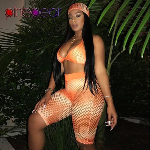 two piece dress pinepear fishnet mesh 3 set women head scarf and bra shorts 2021 summer hollow out slim beach party club outfits, White
two piece dress pinepear fishnet mesh 3 set women head scarf and bra shorts 2021 summer hollow out slim beach party club outfits, White
