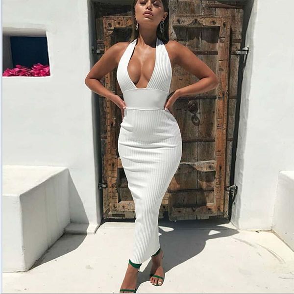 casual dresses erdaoben est spaghetti strap vestidos strapless v-neck blackless celebrity evening party bandage dress h5640, Black;gray 
casual dresses erdaoben est spaghetti strap vestidos strapless v-neck blackless celebrity evening party bandage dress h5640, Black;gray