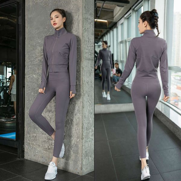 women's tracksuits yoga clothing autumn and winter fashion fast drying long sleeve professional high end morning gym running sports sui, Gray
women's tracksuits yoga clothing autumn and winter fashion fast drying long sleeve professional high end morning gym running sports sui, Gray