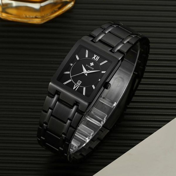 wristwatches men's waterproof watch black stainless steel fashion business casual sports calendar quartz relogio masculino, Slivery;brown
wristwatches men's waterproof watch black stainless steel fashion business casual sports calendar quartz relogio masculino, Slivery;brown
