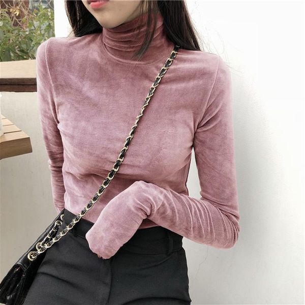 women's t-shirt t-shirts women thick velvet turtleneck long sleeve slim england casual streetwear vintage korea warm femme, White
women's t-shirt t-shirts women thick velvet turtleneck long sleeve slim england casual streetwear vintage korea warm femme, White