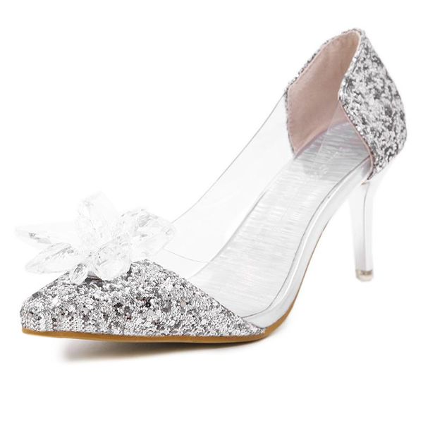 dress shoes 2021 classic pointed stiletto sequins rhinestone wedding transparent stitching female high-heeled, Black
dress shoes 2021 classic pointed stiletto sequins rhinestone wedding transparent stitching female high-heeled, Black