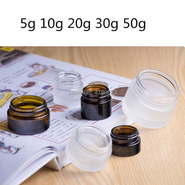 5pcs 5g 10g 20g 30g 50g glass facial cream jar empty cosmetic sample portable container emulsion refillable bottle for travel storage bottle
5pcs 5g 10g 20g 30g 50g glass facial cream jar empty cosmetic sample portable container emulsion refillable bottle for travel storage bottle