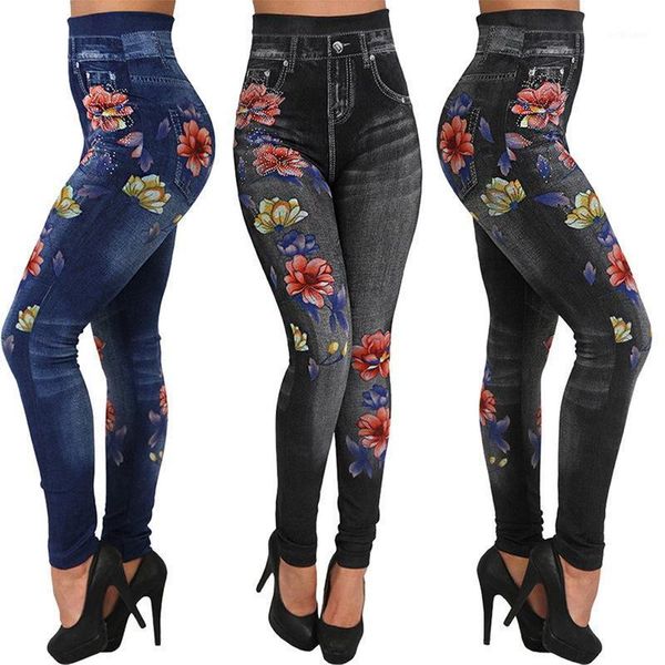 women's leggings pants hip-lifting seamless printed imitation denim pencil summer plus size high waist fitness stretch pan, Black
women's leggings pants hip-lifting seamless printed imitation denim pencil summer plus size high waist fitness stretch pan, Black