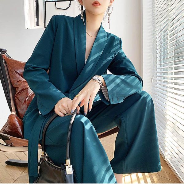 women's two piece pants fried street casual suit women korean british style fashion 2021 autumn solid jacket loose wide leg trousers 2, White
women's two piece pants fried street casual suit women korean british style fashion 2021 autumn solid jacket loose wide leg trousers 2, White