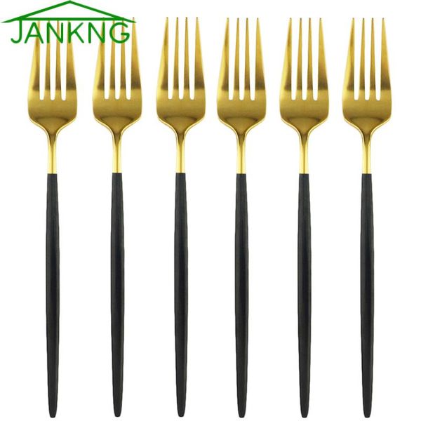 dinnerware sets 6pcs dessert fork flatware black gold cutlery set 304 stainless steel tableware colorful mirror kitchen silverware
dinnerware sets 6pcs dessert fork flatware black gold cutlery set 304 stainless steel tableware colorful mirror kitchen silverware