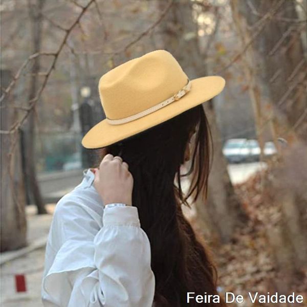 wide brim hats european american big chain fedoras fuax woolen felt cap jazz men women hat, Blue;gray
wide brim hats european american big chain fedoras fuax woolen felt cap jazz men women hat, Blue;gray