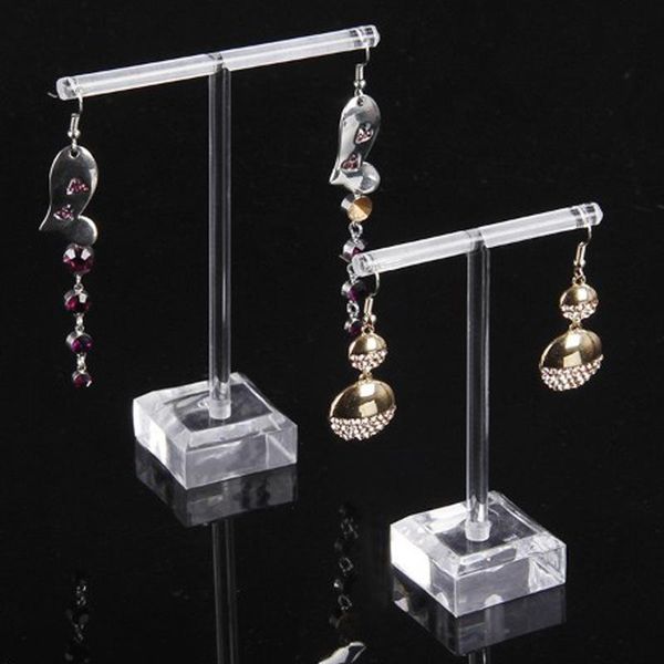 2-piece/set t-shaped earring holder black transparent plastic display stand props jewelry frame other home decor
2-piece/set t-shaped earring holder black transparent plastic display stand props jewelry frame other home decor